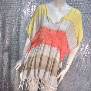 Soaked swim cover-up tunic dress boho cottage fairy core grunge festival L XL